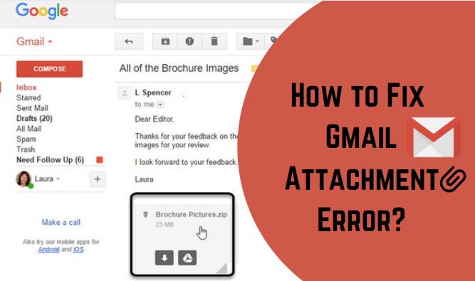 How to Fix Gmail Attachment Error?