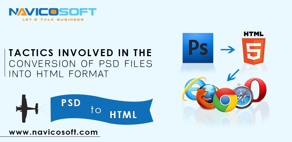 Tactics involved in the conversion of PSD files into HTML format