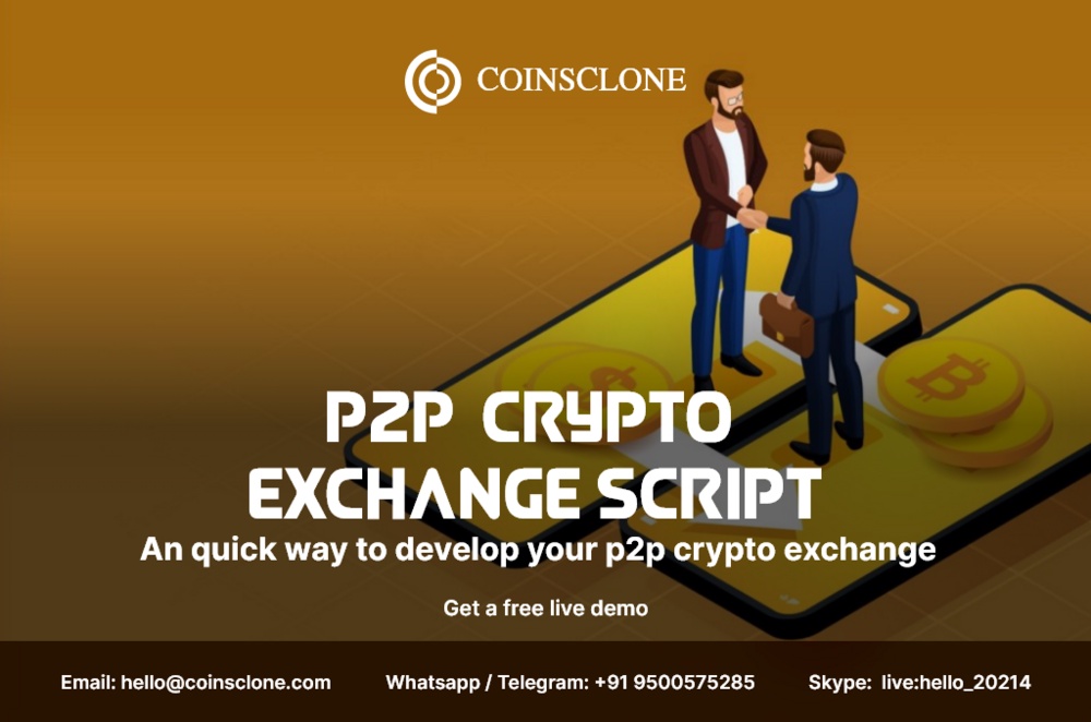 P2p  crypto exchange script  - An quick way to develop your p2p crypto exchange