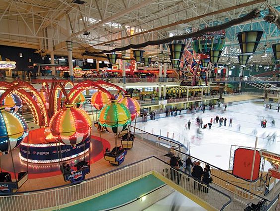 What factors should be considered in the design of indoor amusement parks?