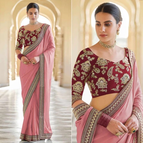 Beautiful saree for a party >>> shivanshmall.in