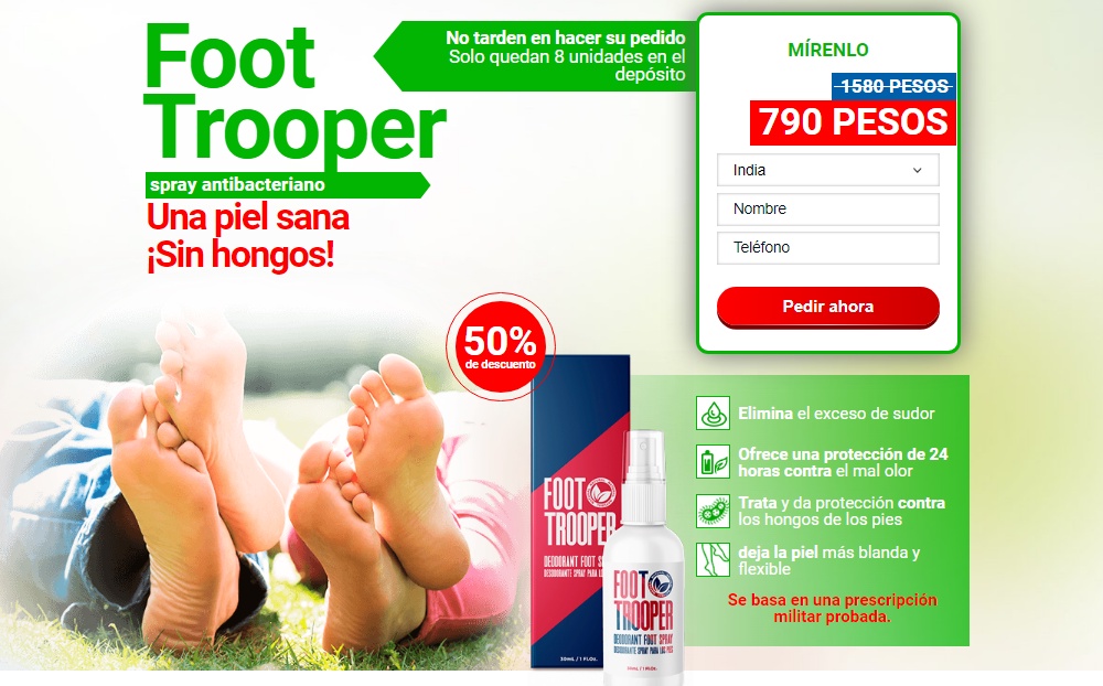 Reseñas de Foot Trooper - Protege los pies de los hongos y el olor a sudor!*Ordene ahora*