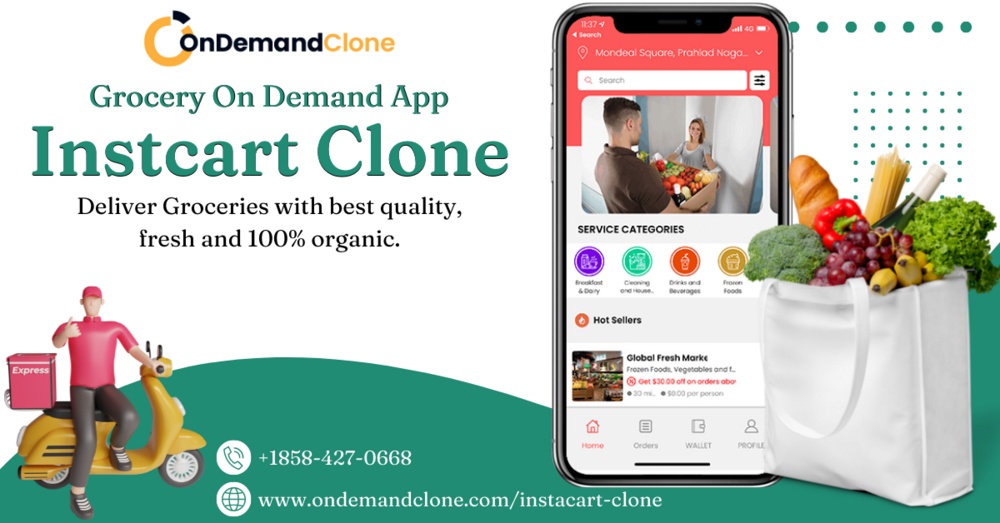 Instacart Clone App: Build Your Grocery Business Worldwide Using Online On Demand Grocery App