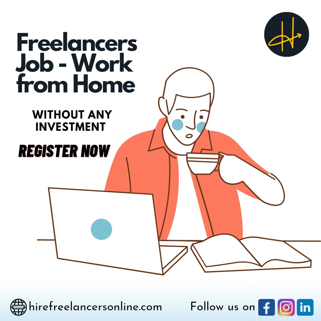 Freelancer Jobs: work from home without investment.