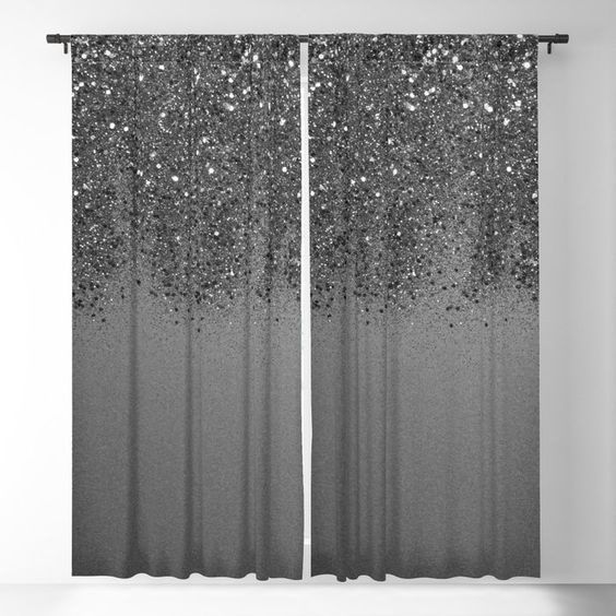 How to make Shine-Suede Blackout Window Curtain with Sequin at one side ?