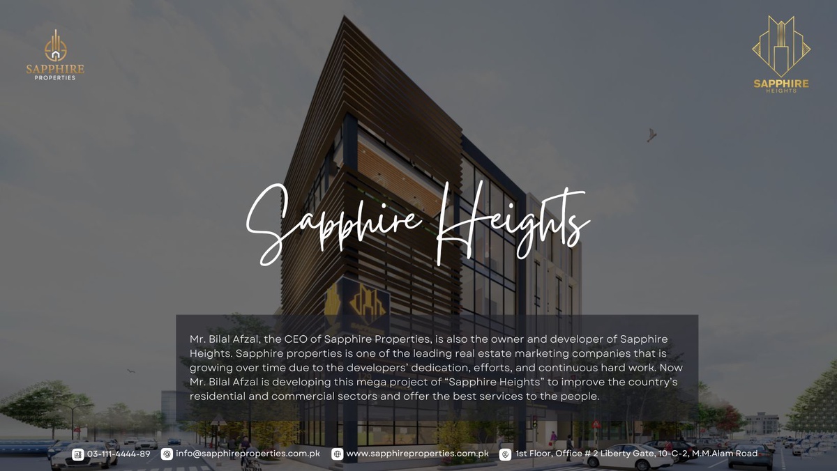 Flats for Sale in Sapphire Heights Islamabad -Sapphire Properties