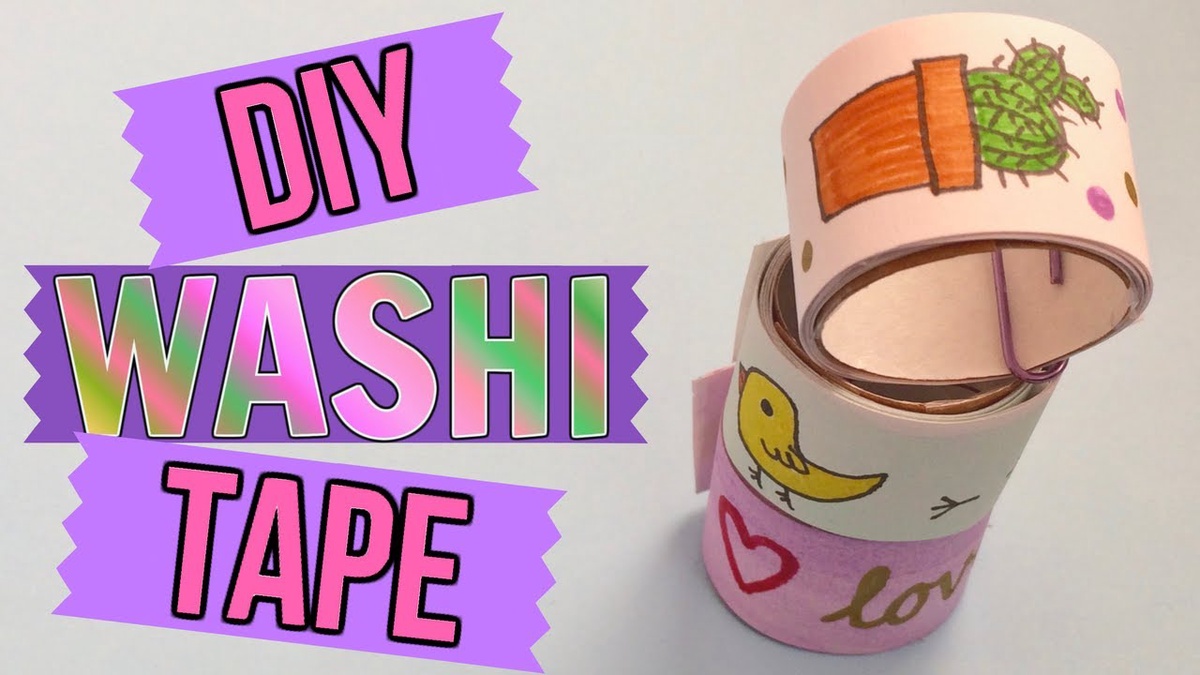 Make your own washi tape