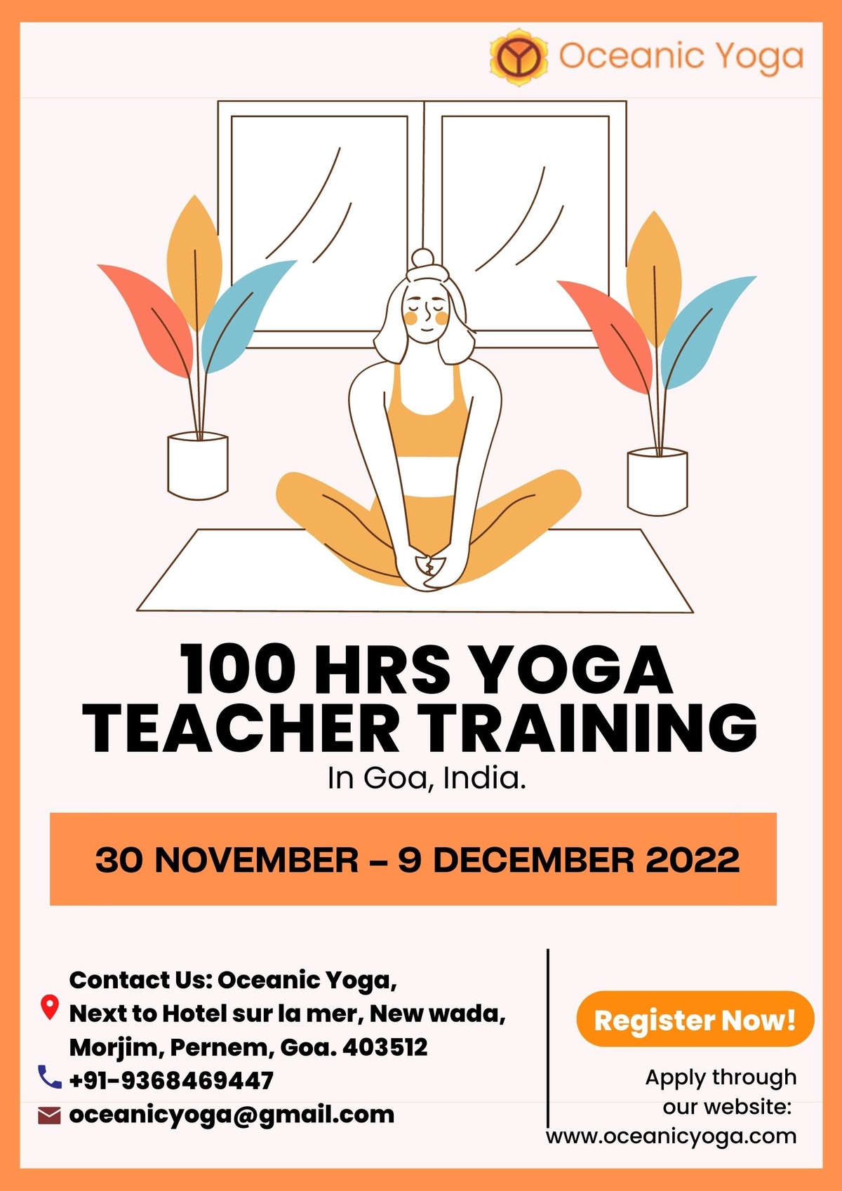 100-Hour Yoga Teacher Training in Goa