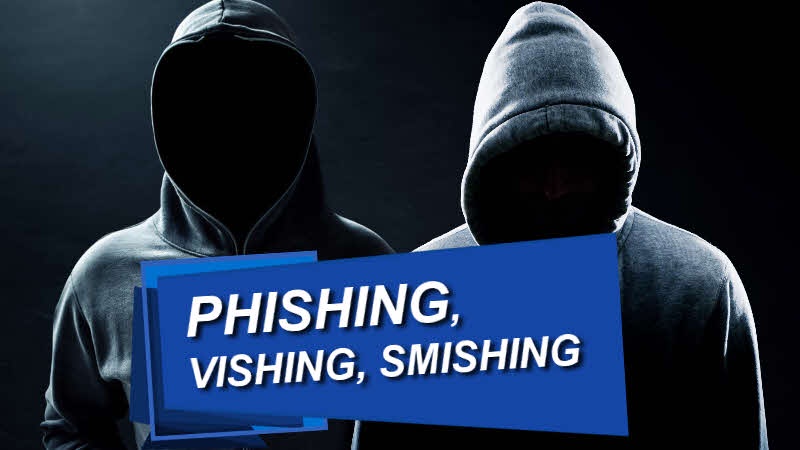 Differences between vishing, phishing and smishing