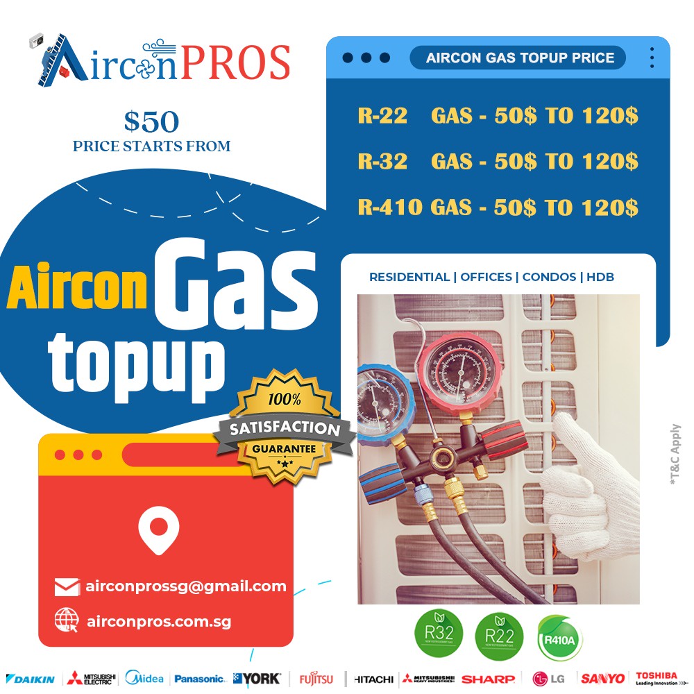 Aircon gas top up service and their benefits