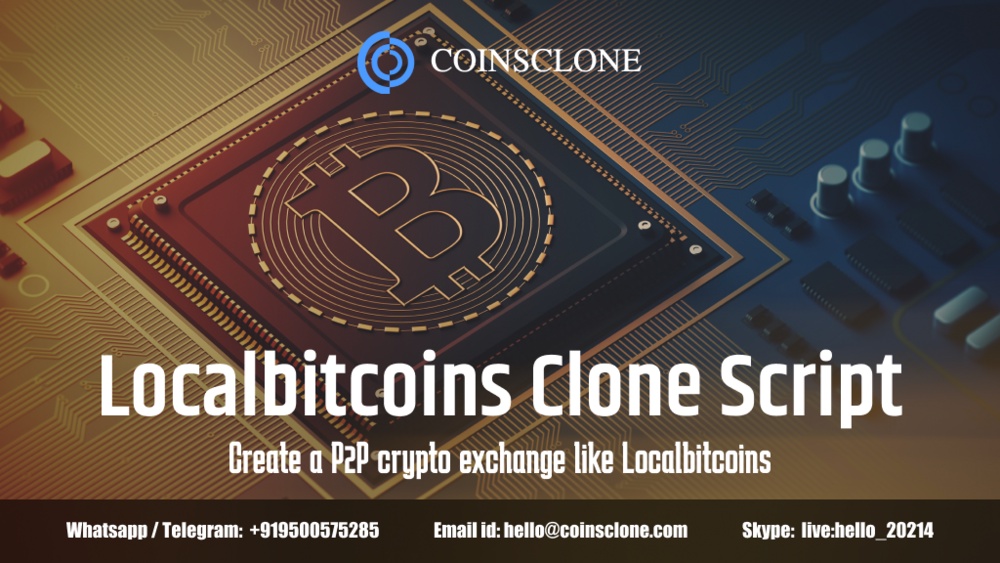 Localbitcoins clone script- Create a P2P crypto exchange like Localbitcoins