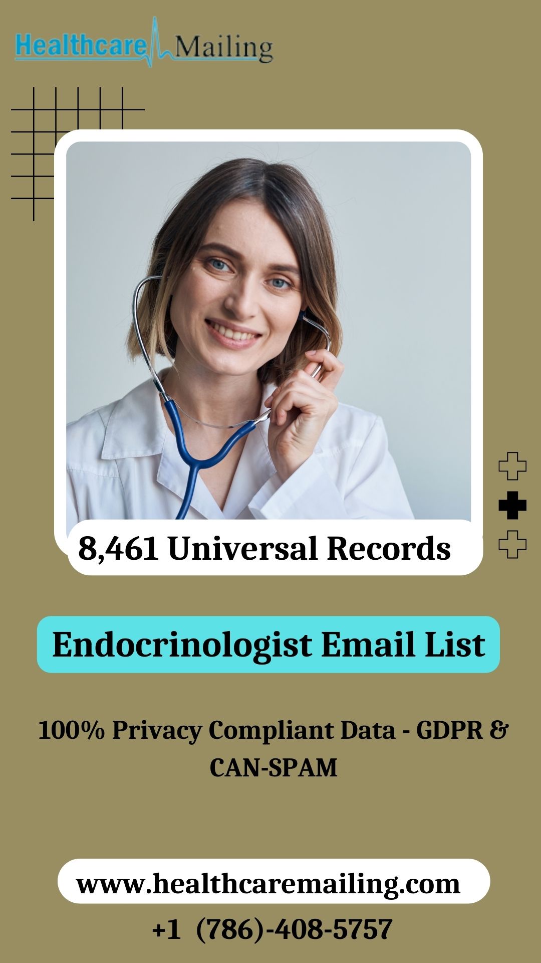 What are the benefits of an endocrinologist email list in email marketing?