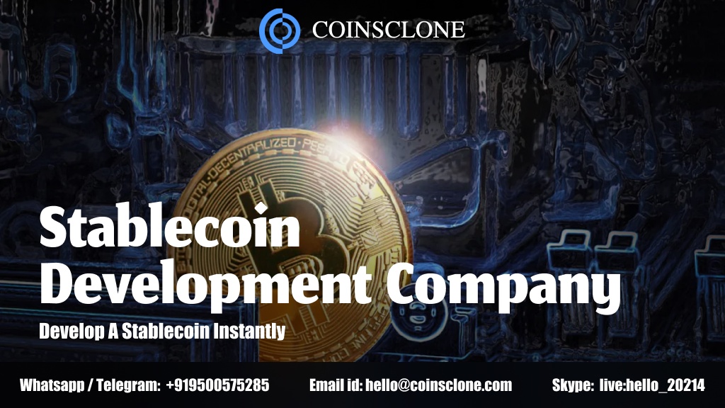 Stablecoin development company: Develop a stablecoin instantly