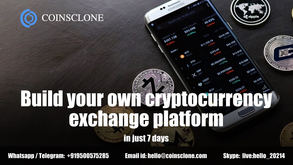 Build your own cryptocurrency exchange platform - in just 7 days