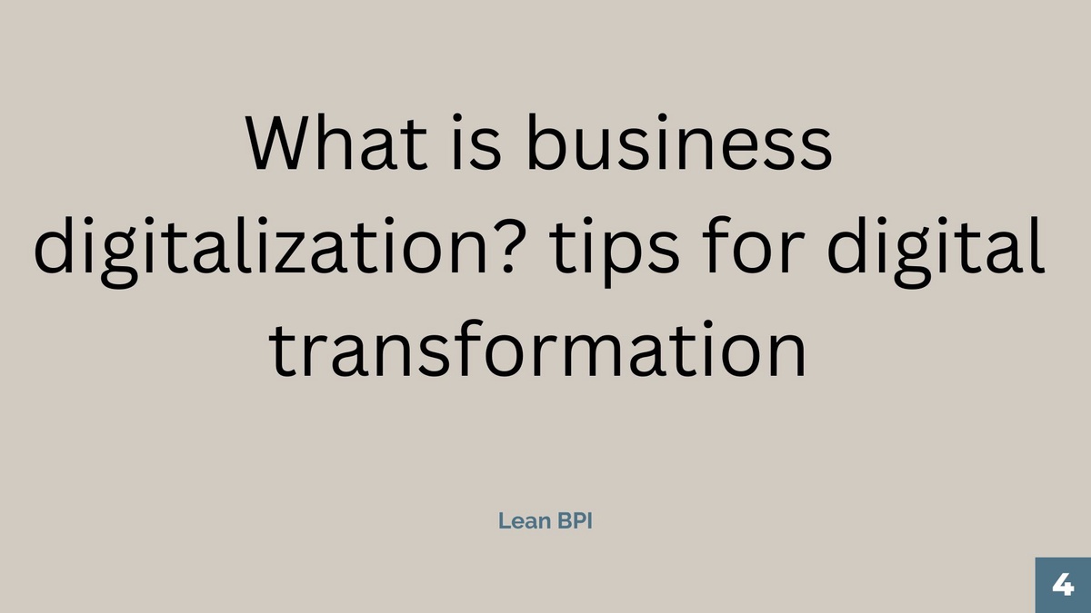 What is business digitalization? tips for digital transformation