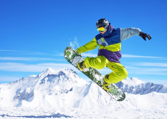 Snowboards are typically measured in centimeters
