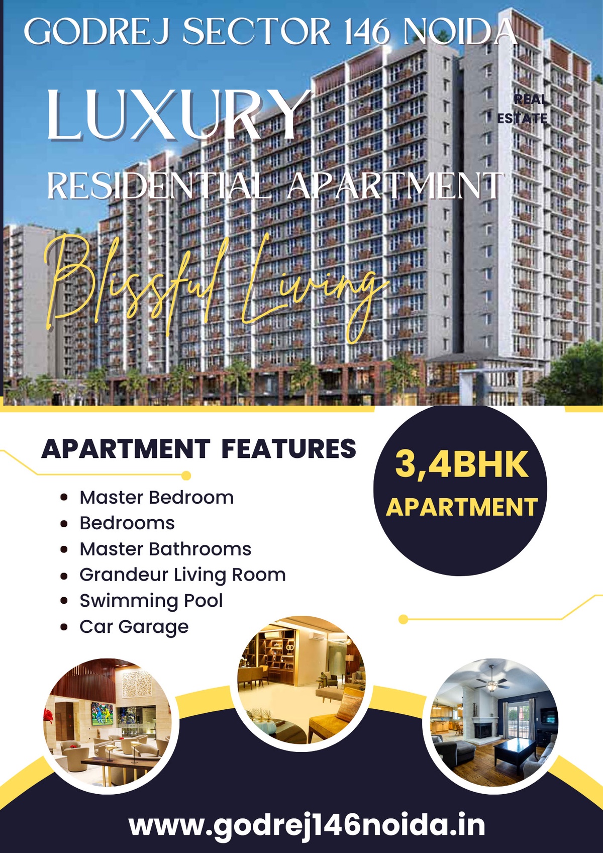 Godrej Sector 146 Noida-With Ultra Luxury 3,4 BHK Apartment