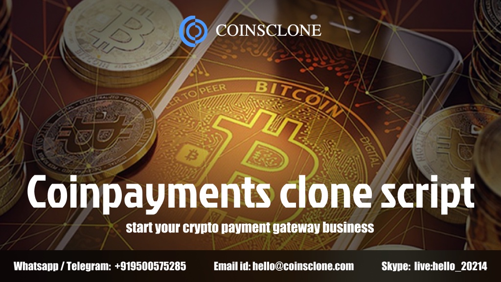 Create your crypto payment gateway using  coinpayments clone script