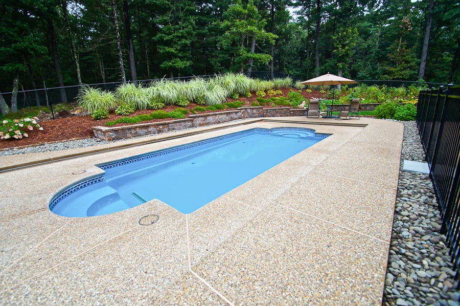 Decorative Concrete Finish for a Pool Deck
