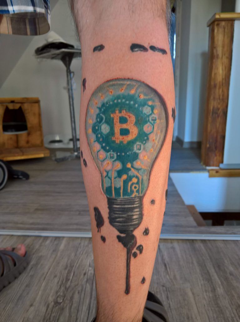 Crypto Tattoos To The Moon! Bitcoin