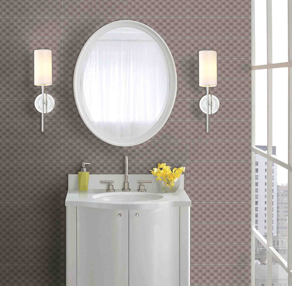 How To Use Patterned Floor Tiles In Bathroom  For An Aesthetic View ?