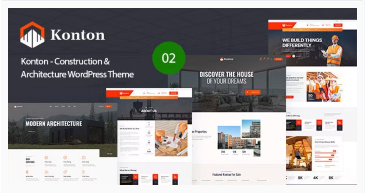 Konton - Construction & Architecture WordPress Theme: A Comprehensive Review