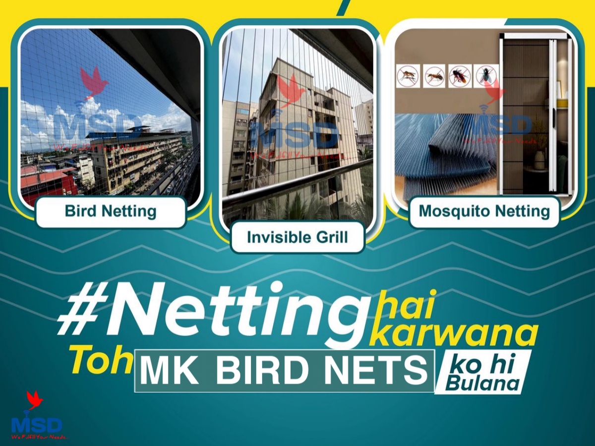 Bets Bird netting services & invisible grill installation in Gurgaon
