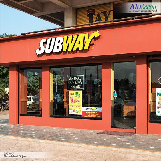 Different Design Ideas for Commercial Shop Using ACP Sheets