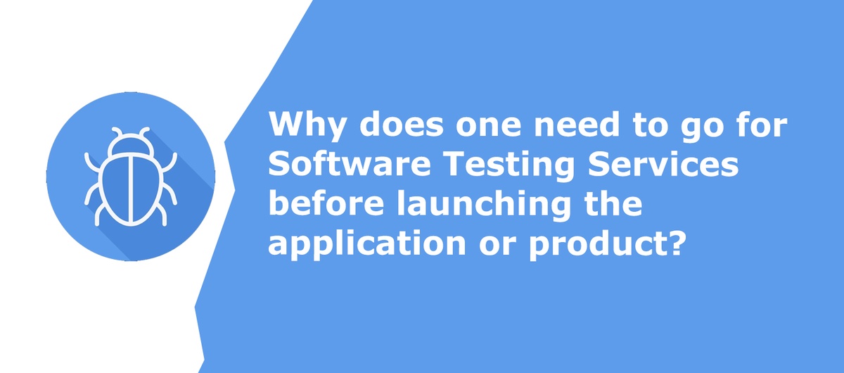 Why does one need to go for Software Testing Services before launching the application or product?