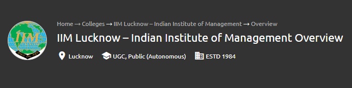 IIM Lucknow: Various Courses and Their Fees Structures