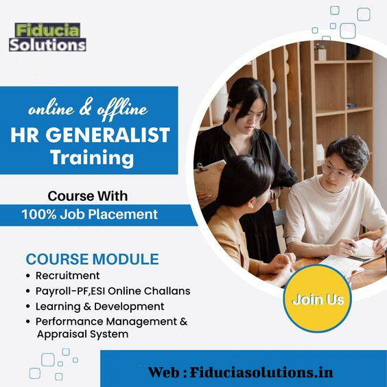 Boost Your HR Career with Fiducia Solutions' HR Generalist Training Course in Ghaziabad