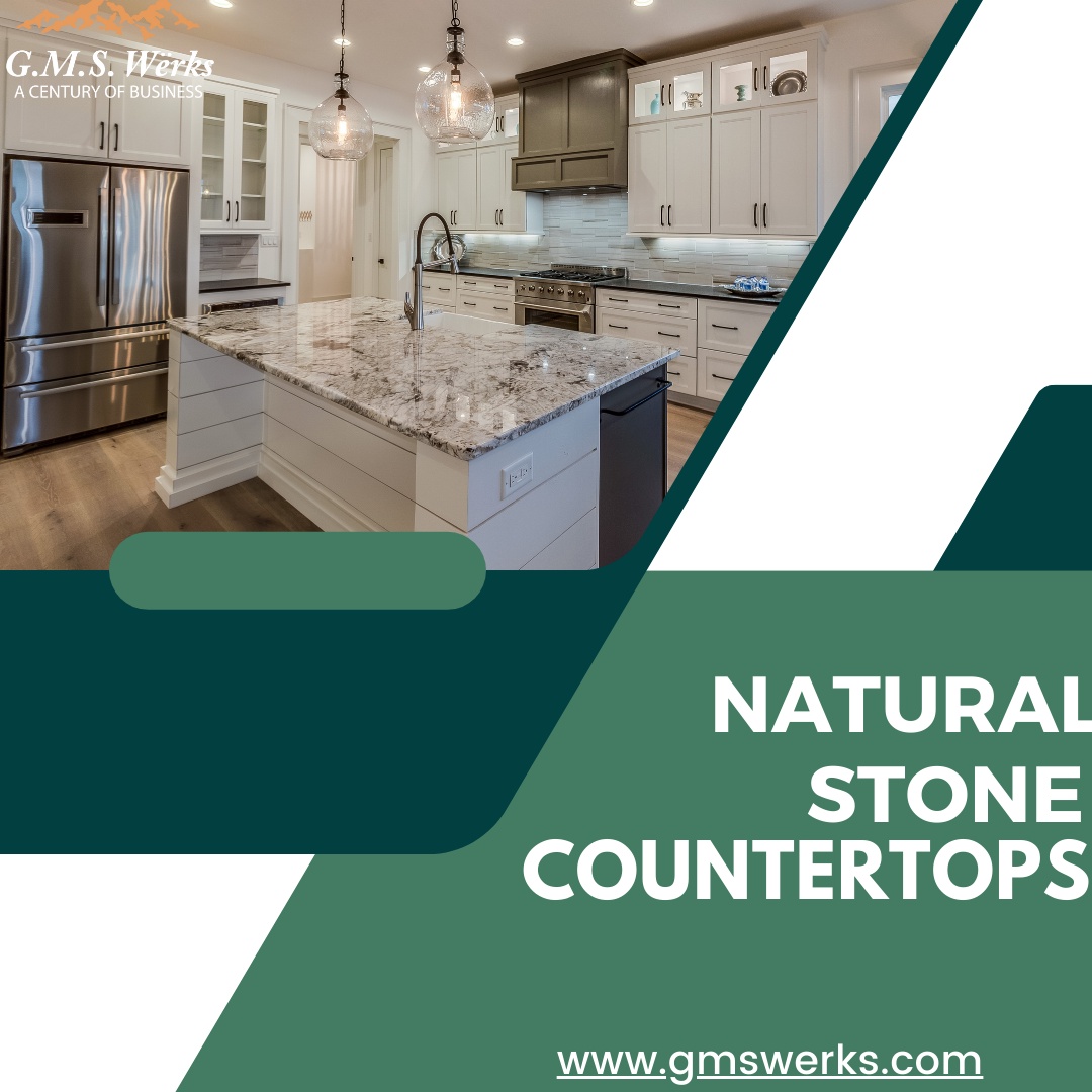 Natural stone countertops can give your kitchen a unique look.