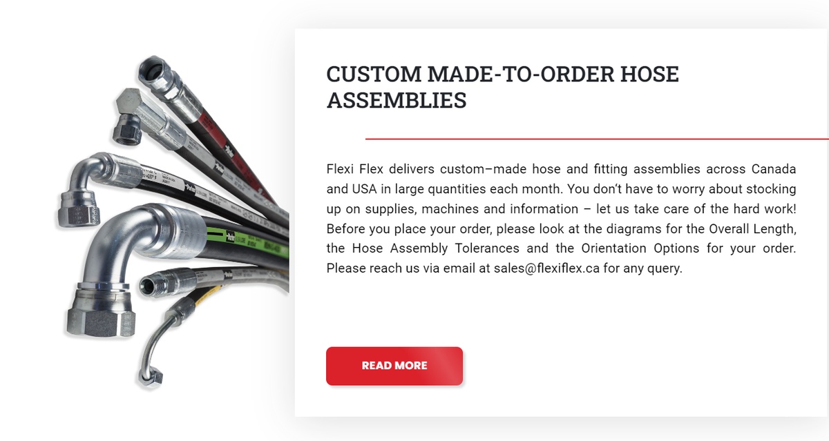 Flexiflex: Your Reliable Source for Hydraulic Hose and Fittings in Canada