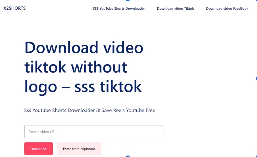 Download Tiktok video no logo with X2shorts