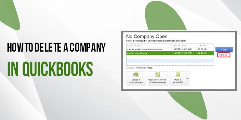 Mindblowing Facts About How to Delete a Company in QuickBooks