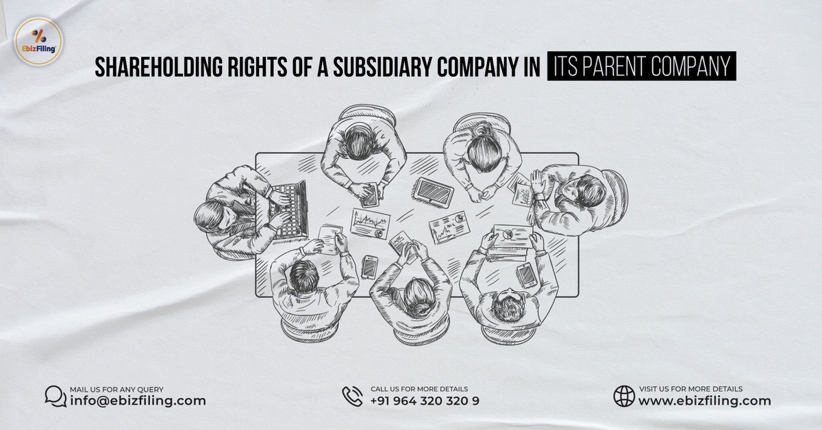 Shareholding rights of a subsidiary company in its parent company