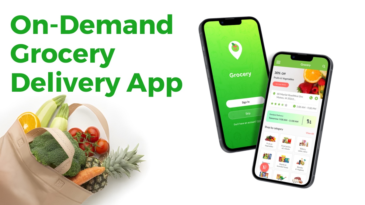 What are the benefits of on-demand grocery app development?