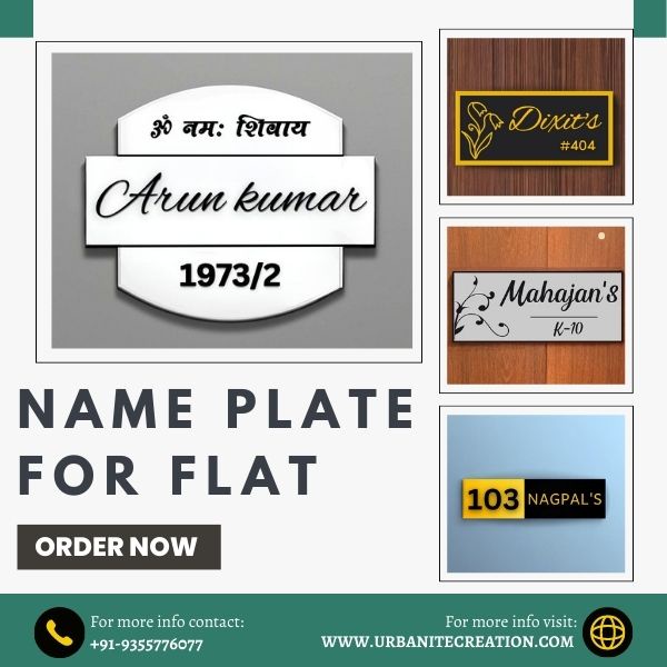 Name plate for flat-urbanite creation