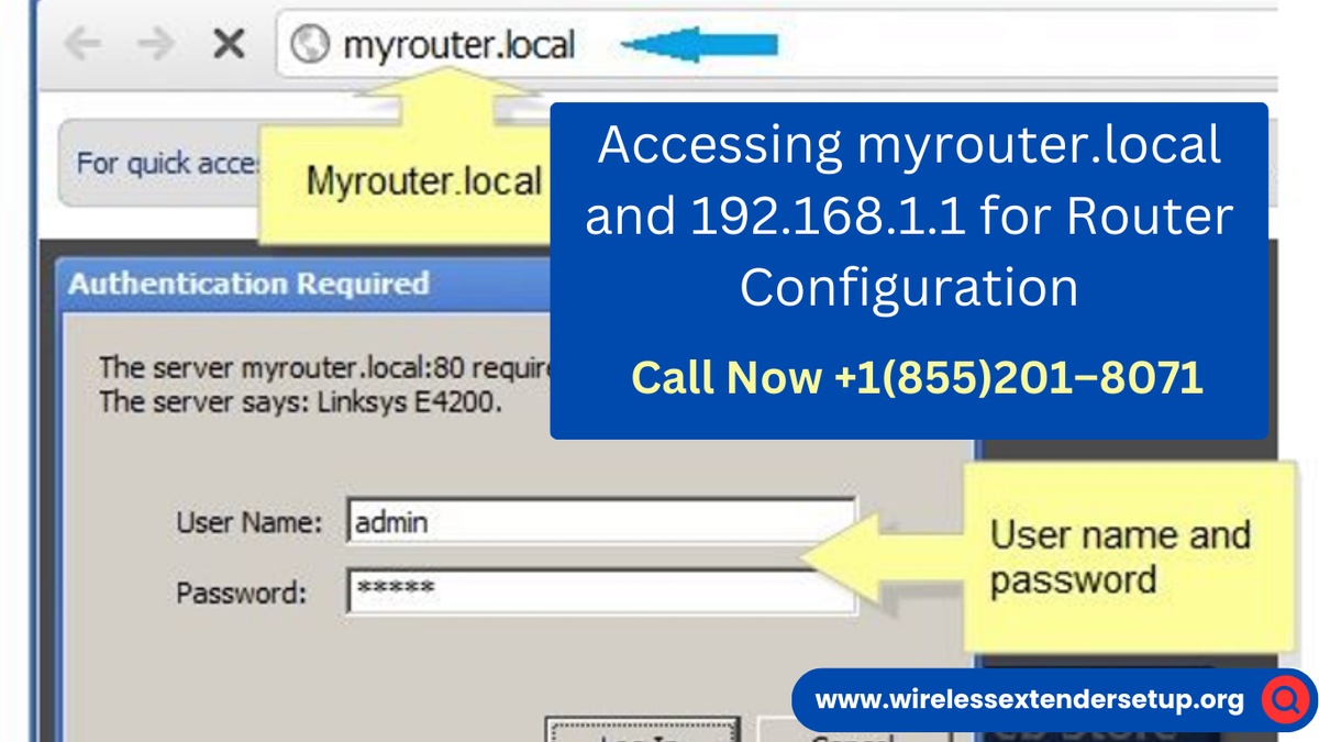 How do I login to myrouter.local?