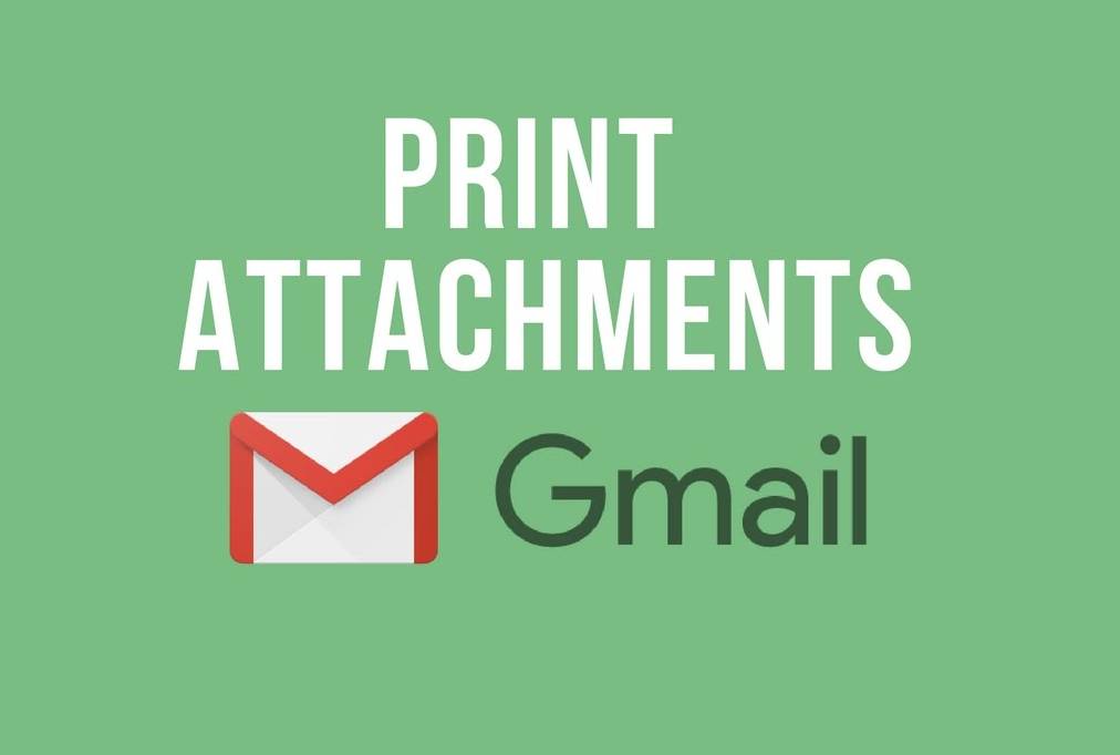 How to print attachments from emails in Gmail?