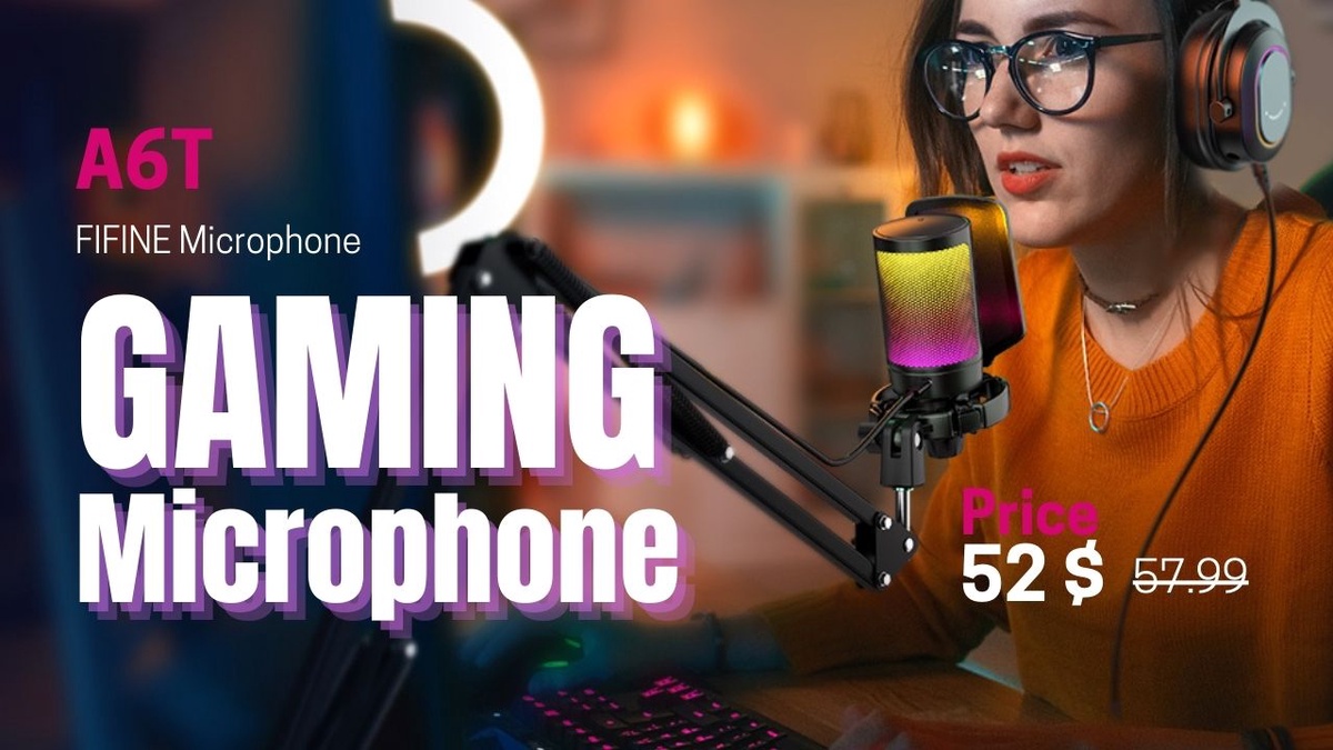 Unveiling the Power of the FIFINE Gaming RGB USB Microphone A6T