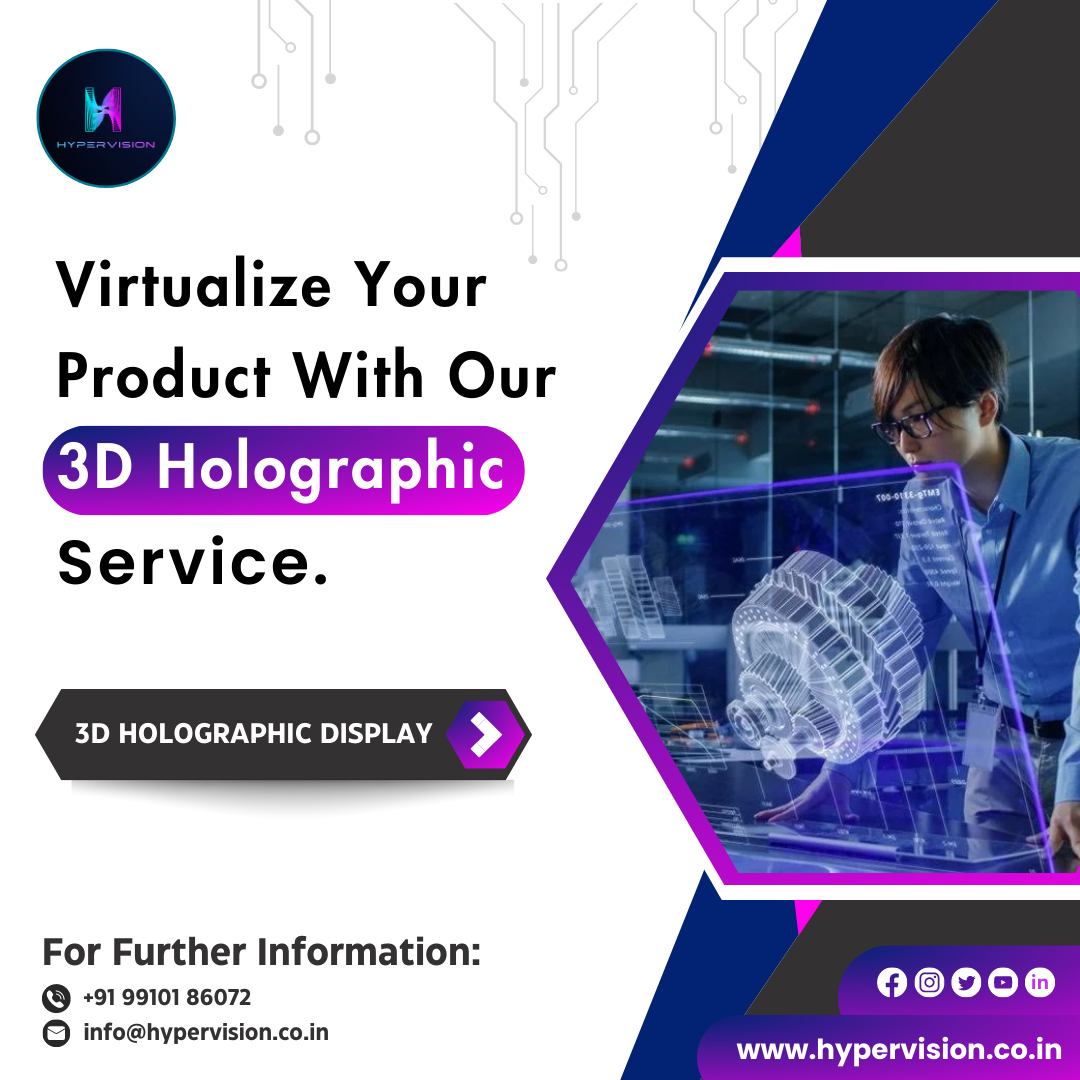Visualize your products with our 3D Holographic Services