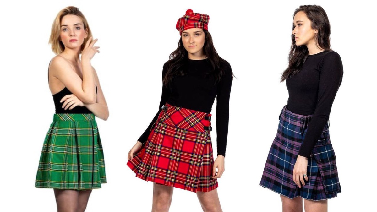Step into Style: Scottish Stillwater Kilts' Trendsetting Plaid Mini Skirts and Tartans!