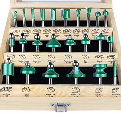 What are the types of router bits?