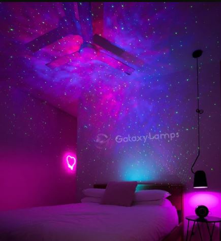 Dream Under the Stars: Galaxy Projector's Serene Nighttime Atmosphere