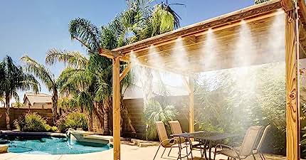 Cool DIY Patio and misting system