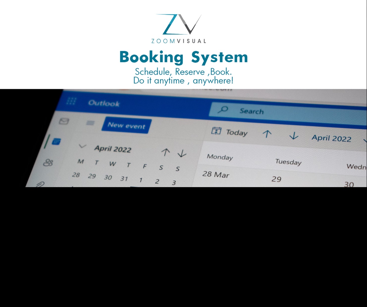 Schedule, reserve, book! Expand your horizon of possibilities with Zoom Visual’s Booking System.
