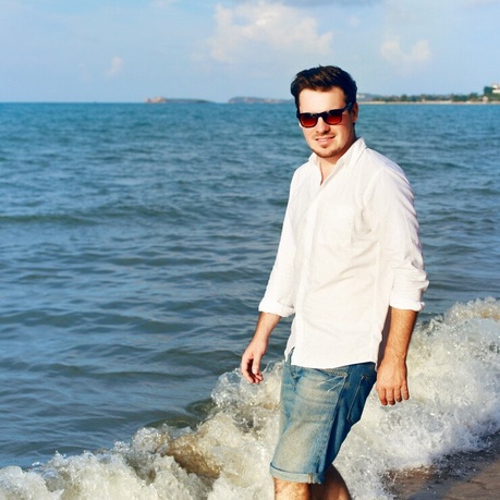 The Perfect Canvas: Styling Men's White Beach Shirts