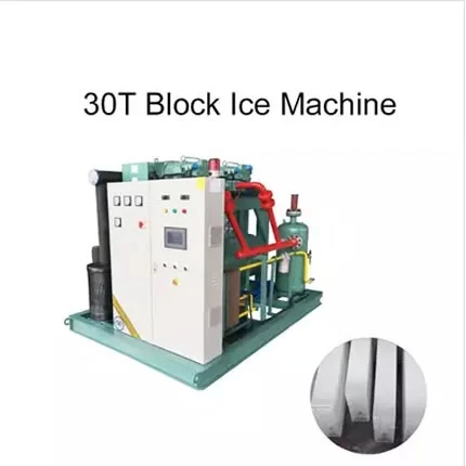 What is the application industry of direct cooling block ice machines?