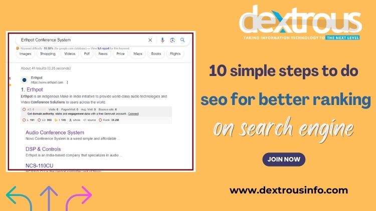10 simple steps to do seo for better ranking on search engine